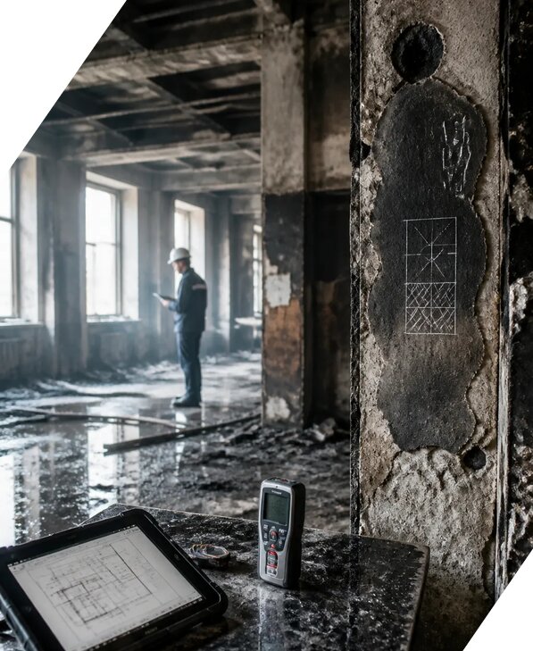 Обследование зданий после пожара в Кизилюрте от 15489 р. | ЭкспертизаРоссия